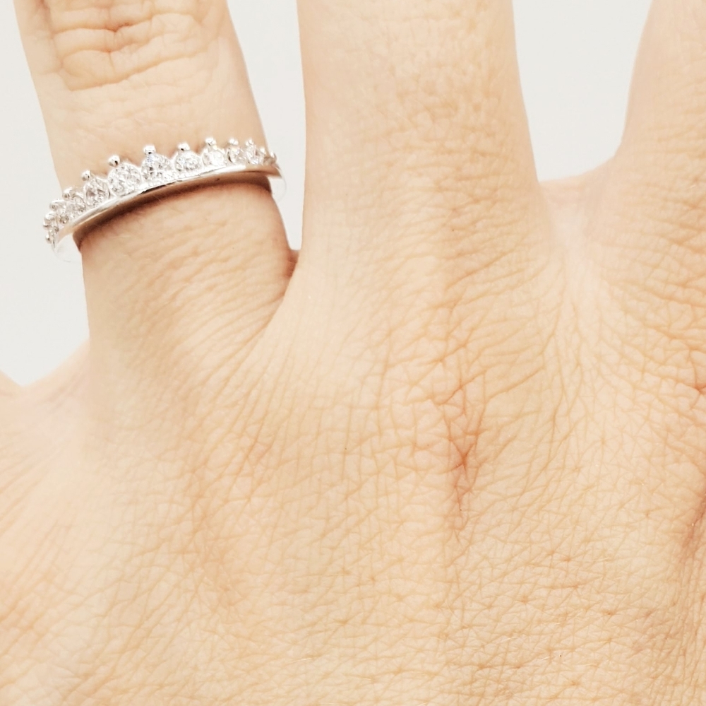 Sterling silver & cz ring NIB - Picture 5 of 9